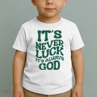 Its Never Luck Its Always God Retro Groovy Toddler T-Shirt thumb 2