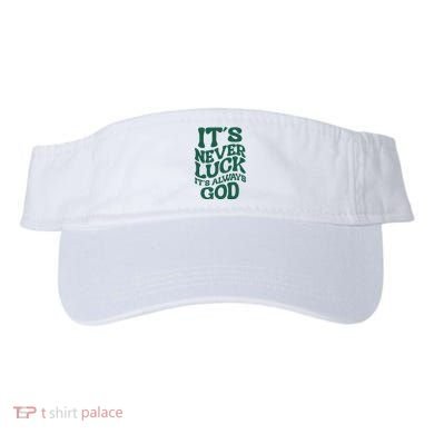 Its Never Luck Its Always God Retro Groovy Visor