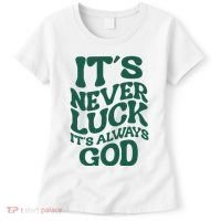 Its Never Luck Its Always God Retro Groovy Women's T-Shirt thumb 0