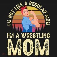 I'm Not Like A Regular Mom I'm A Wrestling Mom Wrestling  Mousepad thumb 1