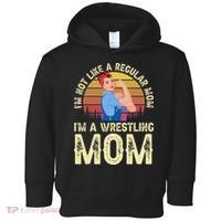 I'm Not Like A Regular Mom I'm A Wrestling Mom Wrestling  Toddler Hoodie thumb 0