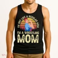 I'm Not Like A Regular Mom I'm A Wrestling Mom Wrestling  Tank Top thumb 3