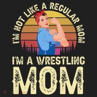 I'm Not Like A Regular Mom I'm A Wrestling Mom Wrestling  Golf Towel thumb 3
