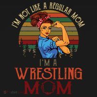 Im Not Like A Regular Mom Im A Wrestling Mom Baby Bodysuit thumb 2
