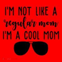 Im Not Like A Regular Mom Im A Cool Mom Santa Hat thumb 1
