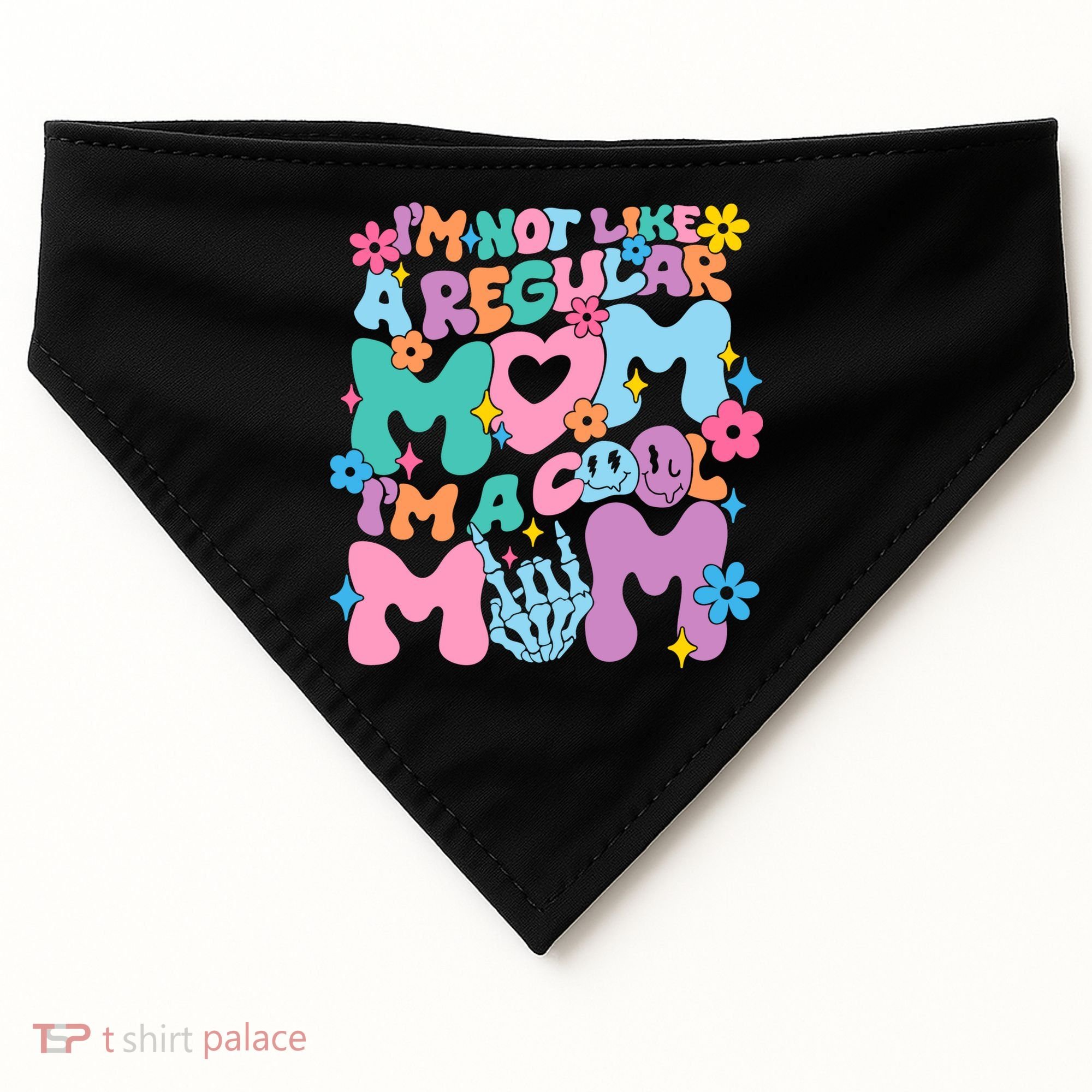 Im Not Like A Regular Mom Im Cool Mom USA-Made Doggie Bandana