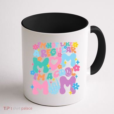 Im Not Like A Regular Mom Im Cool Mom Coffee Mug back