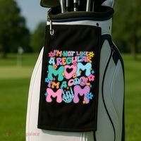 Im Not Like A Regular Mom Im Cool Mom Golf Towel thumb 2