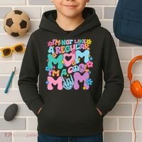 Im Not Like A Regular Mom Im Cool Mom Kids Hoodie thumb 2