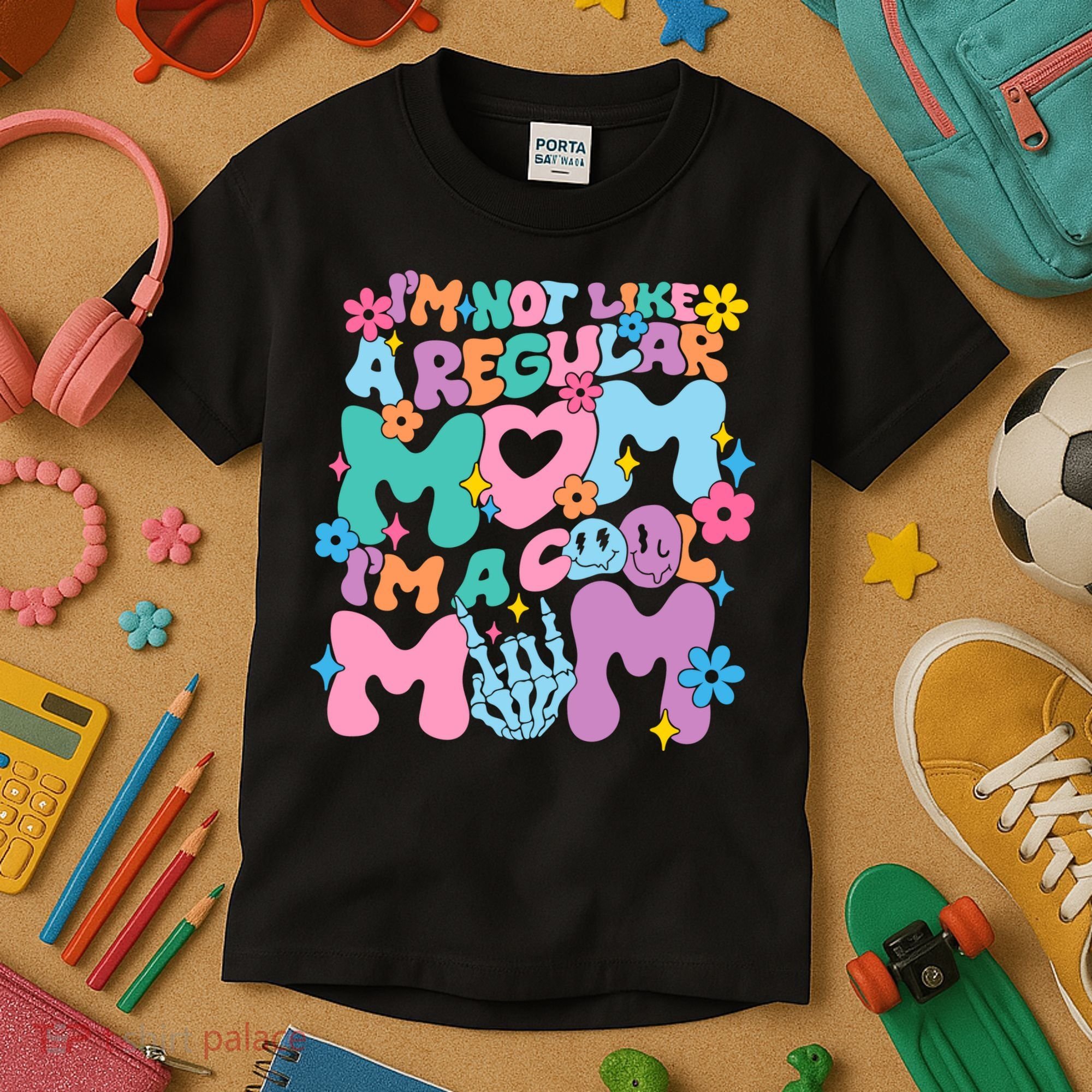 Im Not Like A Regular Mom Im Cool Mom Kids T-Shirt