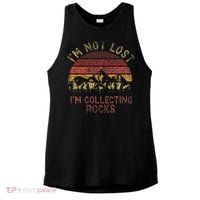 I'm Not Lost I'm Collecting Rocks Geology Stone Geologist Ladies PosiCharge Tri-Blend Wicking Tank thumb 0