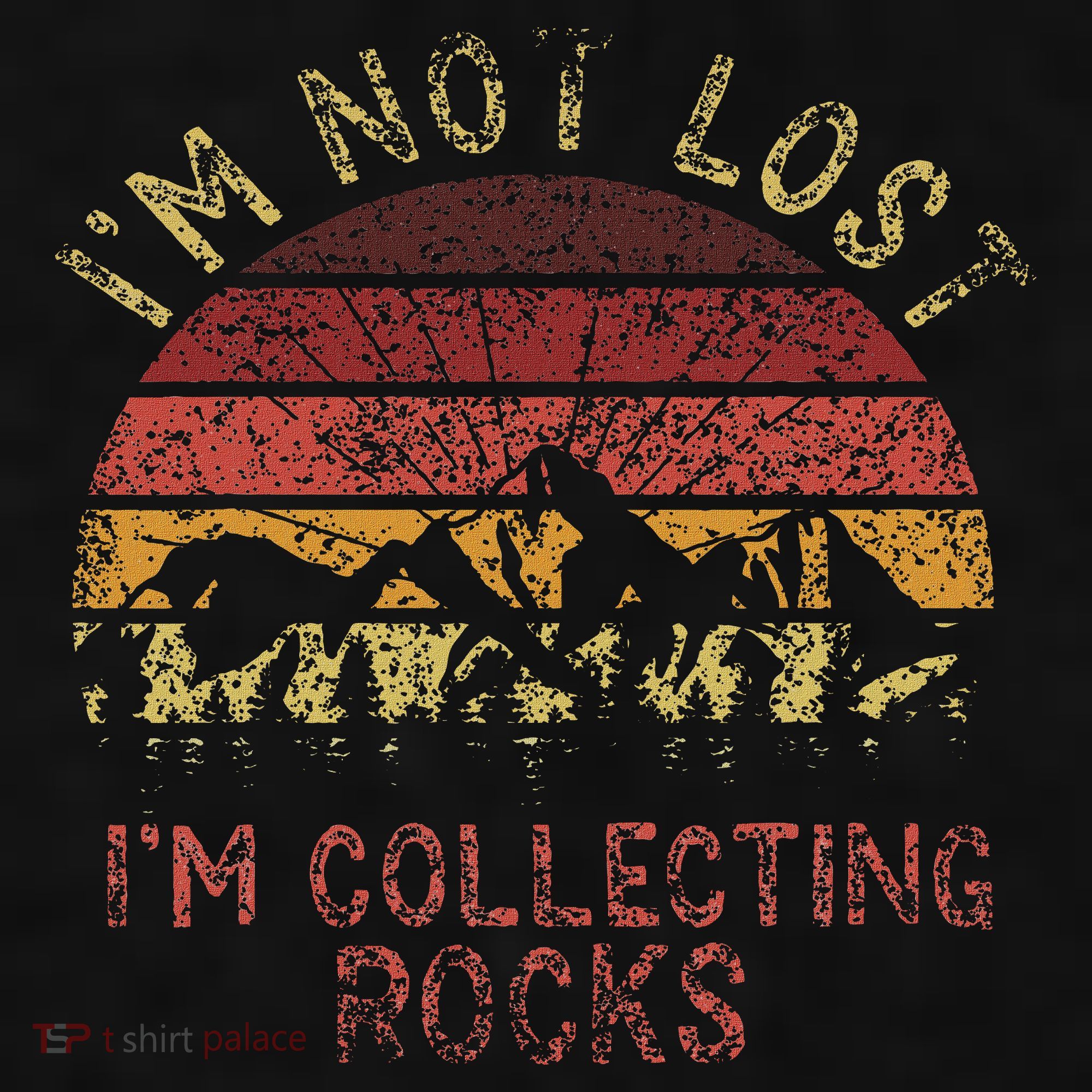 I'm Not Lost I'm Collecting Rocks Geology Stone Geologist Ladies PosiCharge Tri-Blend Wicking Tank