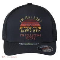 I'm Not Lost I'm Collecting Rocks Geology Stone Geologist Flexfit Unipanel Trucker Cap thumb 0