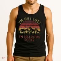 I'm Not Lost I'm Collecting Rocks Geology Stone Geologist Tank Top thumb 3
