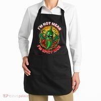 Im Not Mean Im Spicy Nice Sarcastic Humor Sarcasm Funny Gift Apron thumb 2