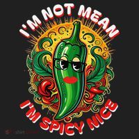 Im Not Mean Im Spicy Nice Sarcastic Humor Sarcasm Funny Gift Beanie thumb 2
