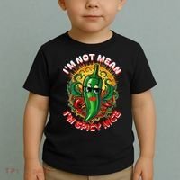 Im Not Mean Im Spicy Nice Sarcastic Humor Sarcasm Funny Gift Toddler T-Shirt thumb 2