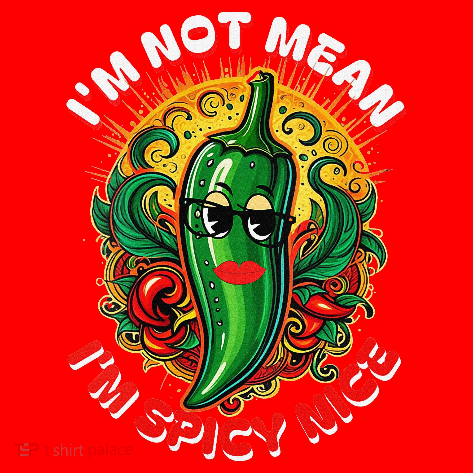 Im Not Mean Im Spicy Nice Sarcastic Humor Sarcasm Funny Gift Santa Hat