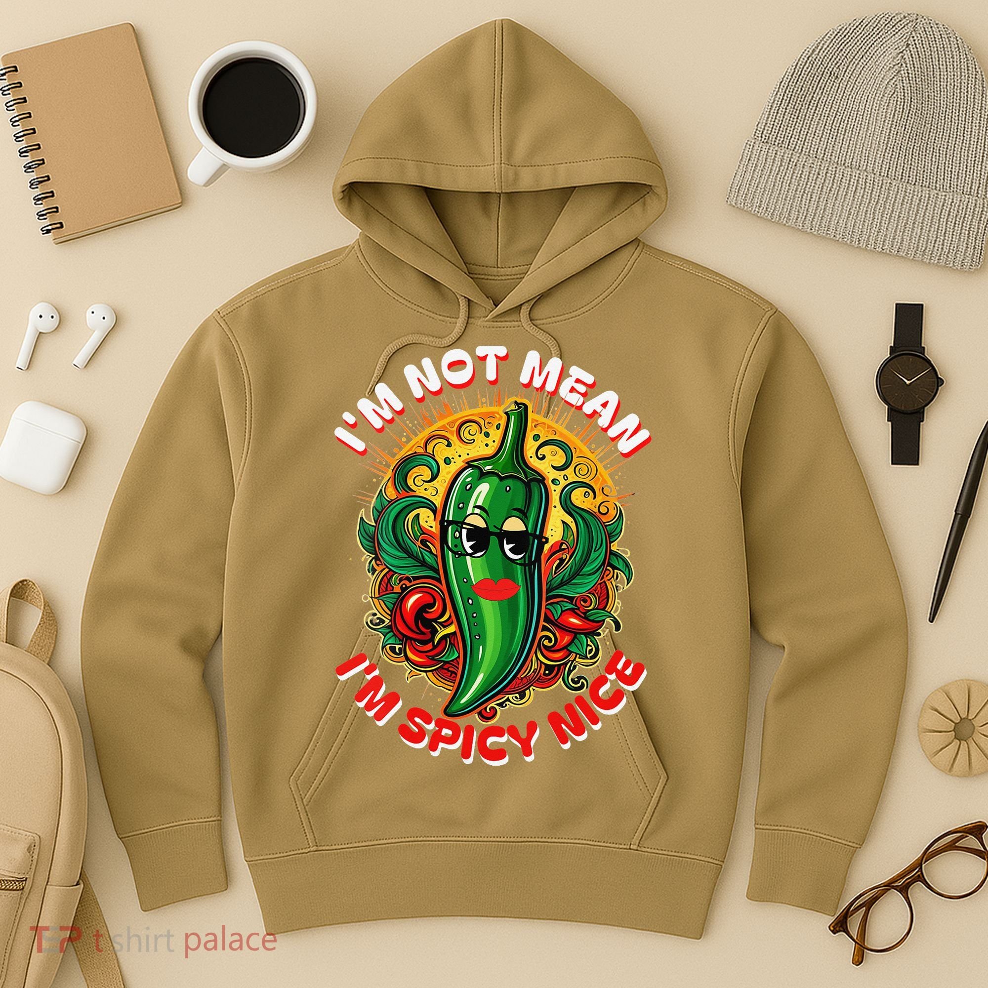 Im Not Mean Im Spicy Nice Sarcastic Humor Sarcasm Funny Gift Hoodie