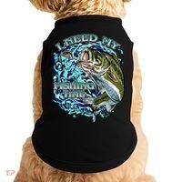 I Need My Fishing Time Doggie Tank thumb 0