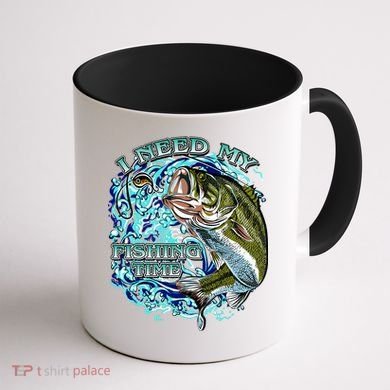 I Need My Fishing Time Coffee Mug back