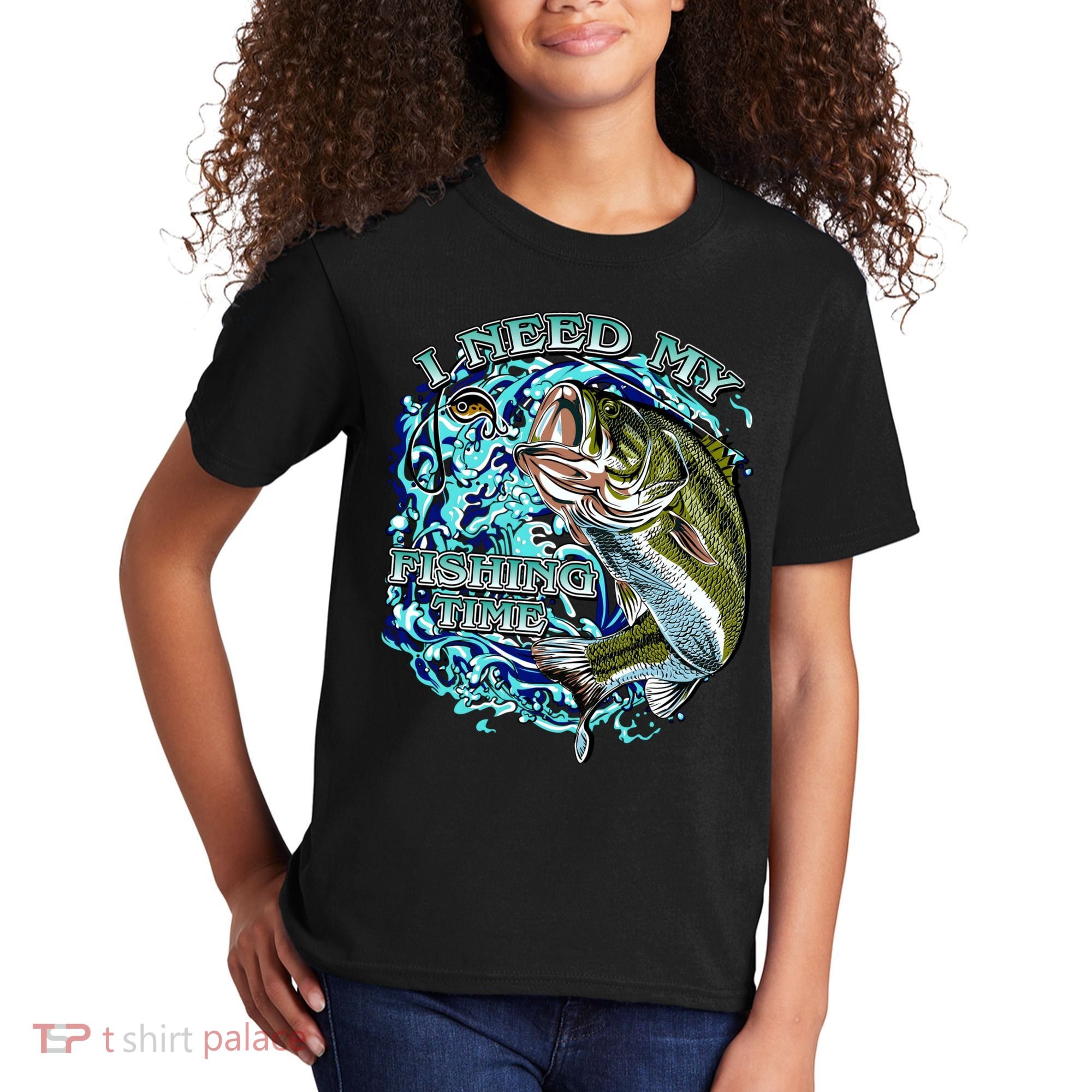 I Need My Fishing Time Kids T-Shirt