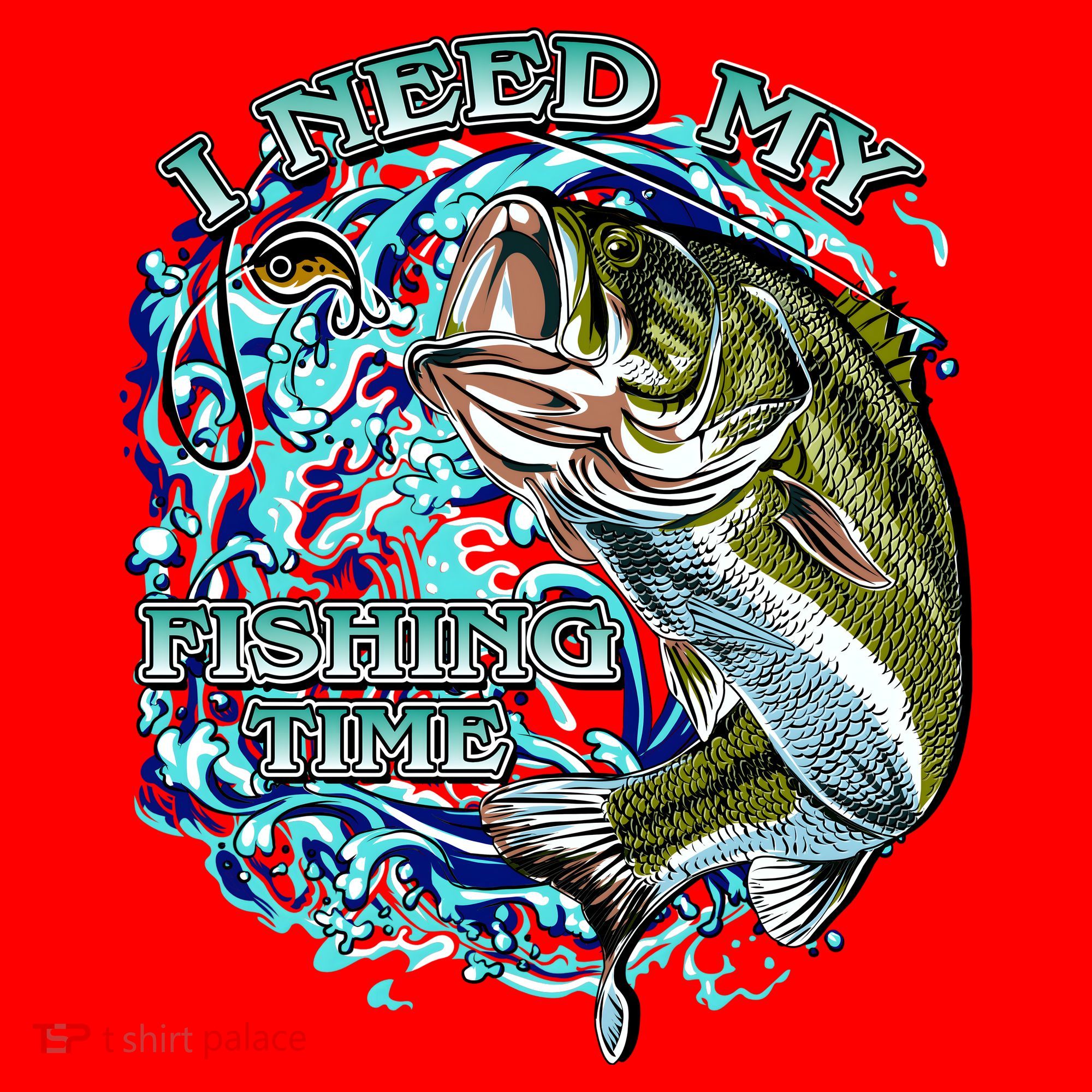 I Need My Fishing Time Santa Hat