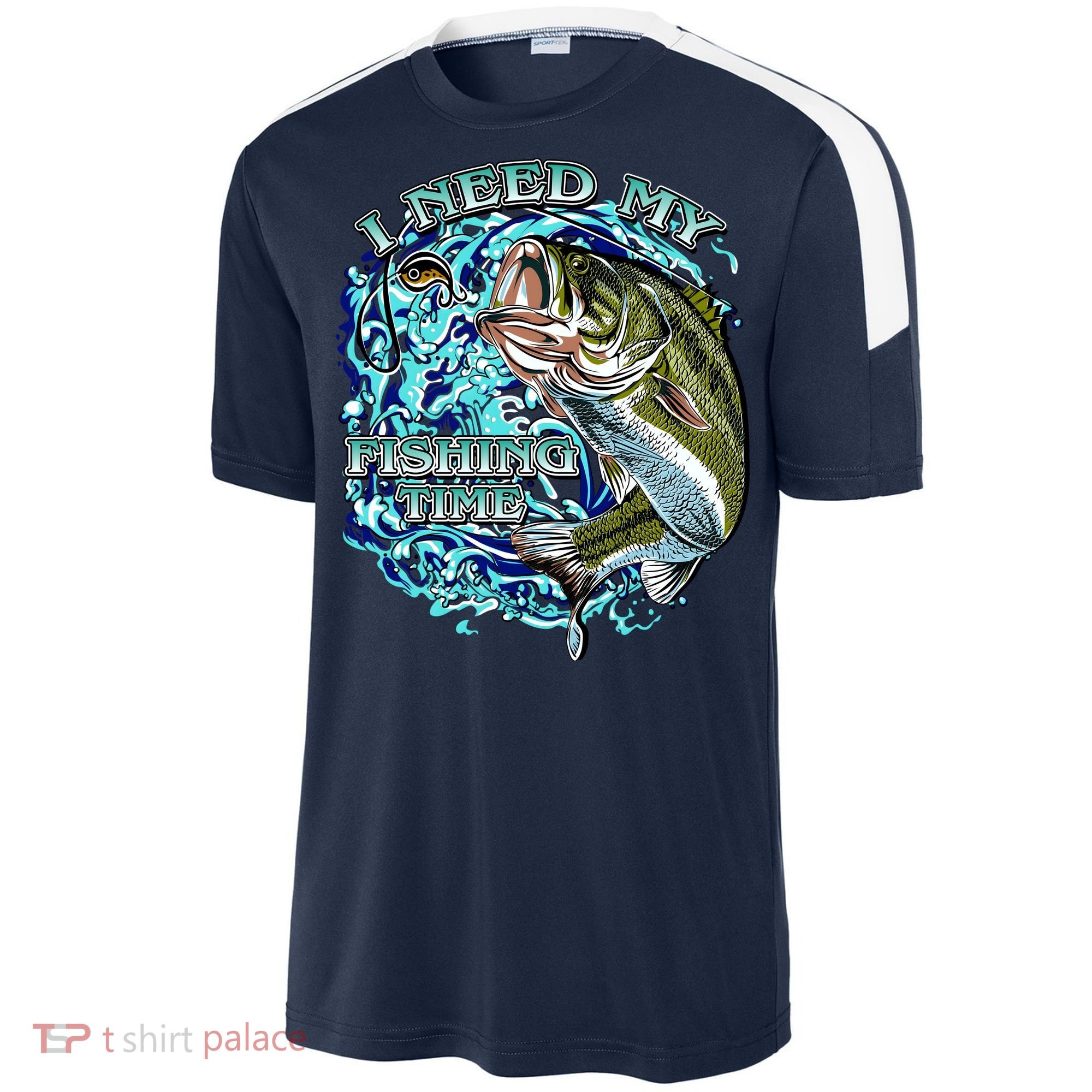 I Need My Fishing Time Sport-Tek Competitor United Soccer Jersey