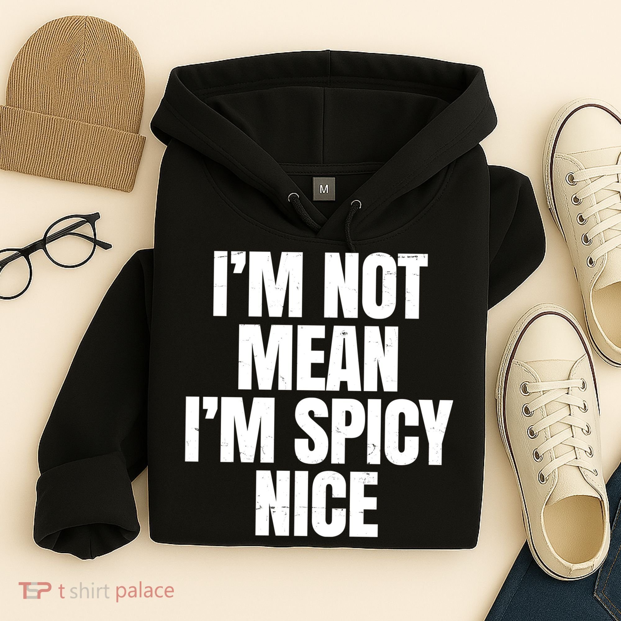 Im Not Mean Im Spicy Nice Funny Hoodie