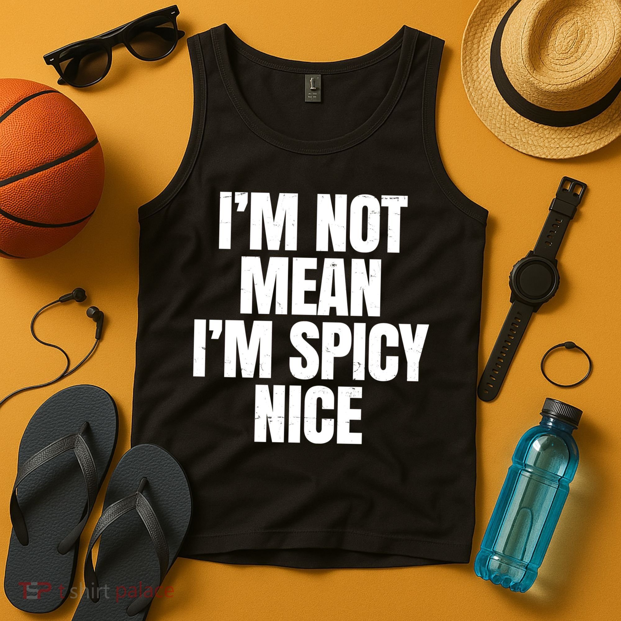 Im Not Mean Im Spicy Nice Funny Tank Top