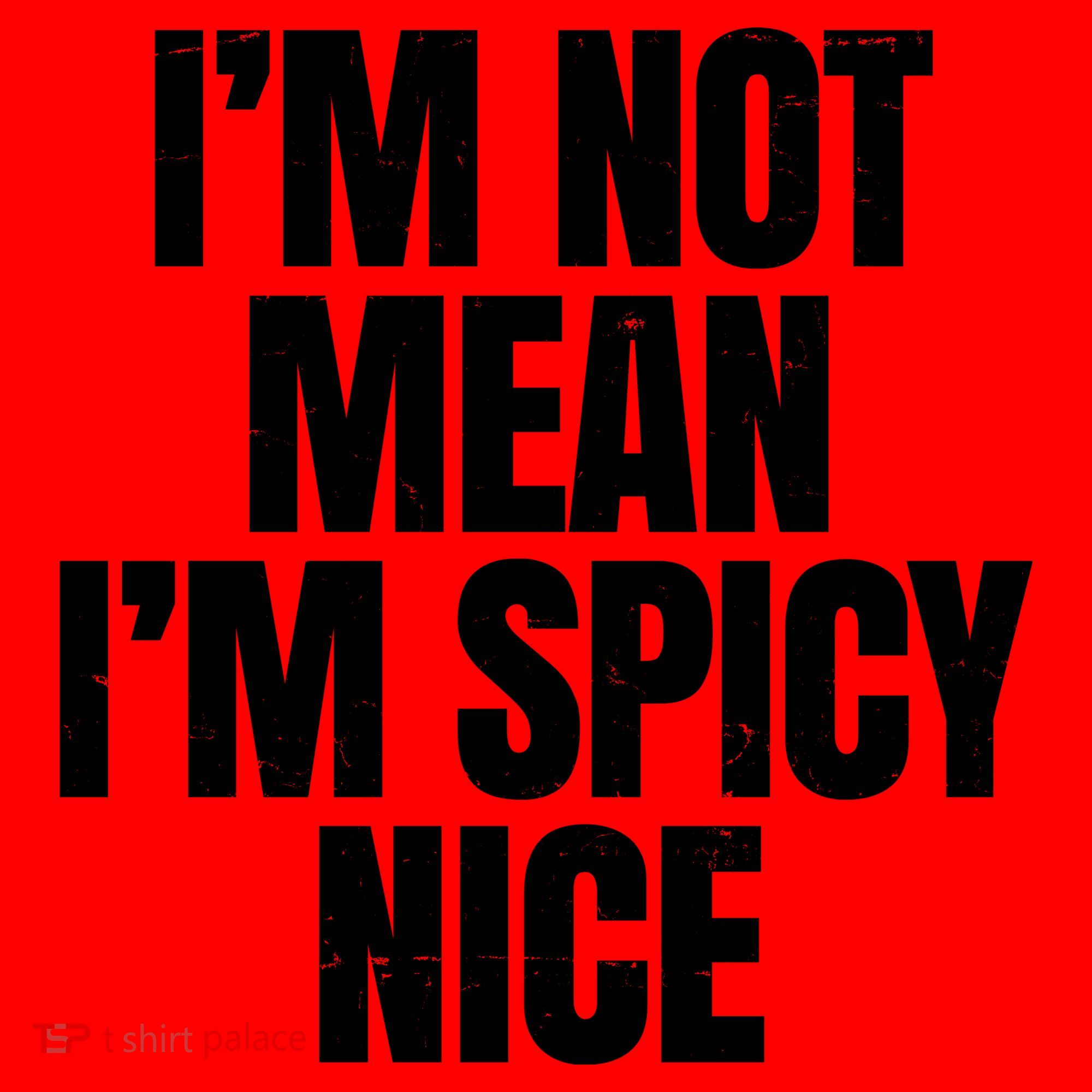 Im Not Mean Im Spicy Nice Funny Santa Hat
