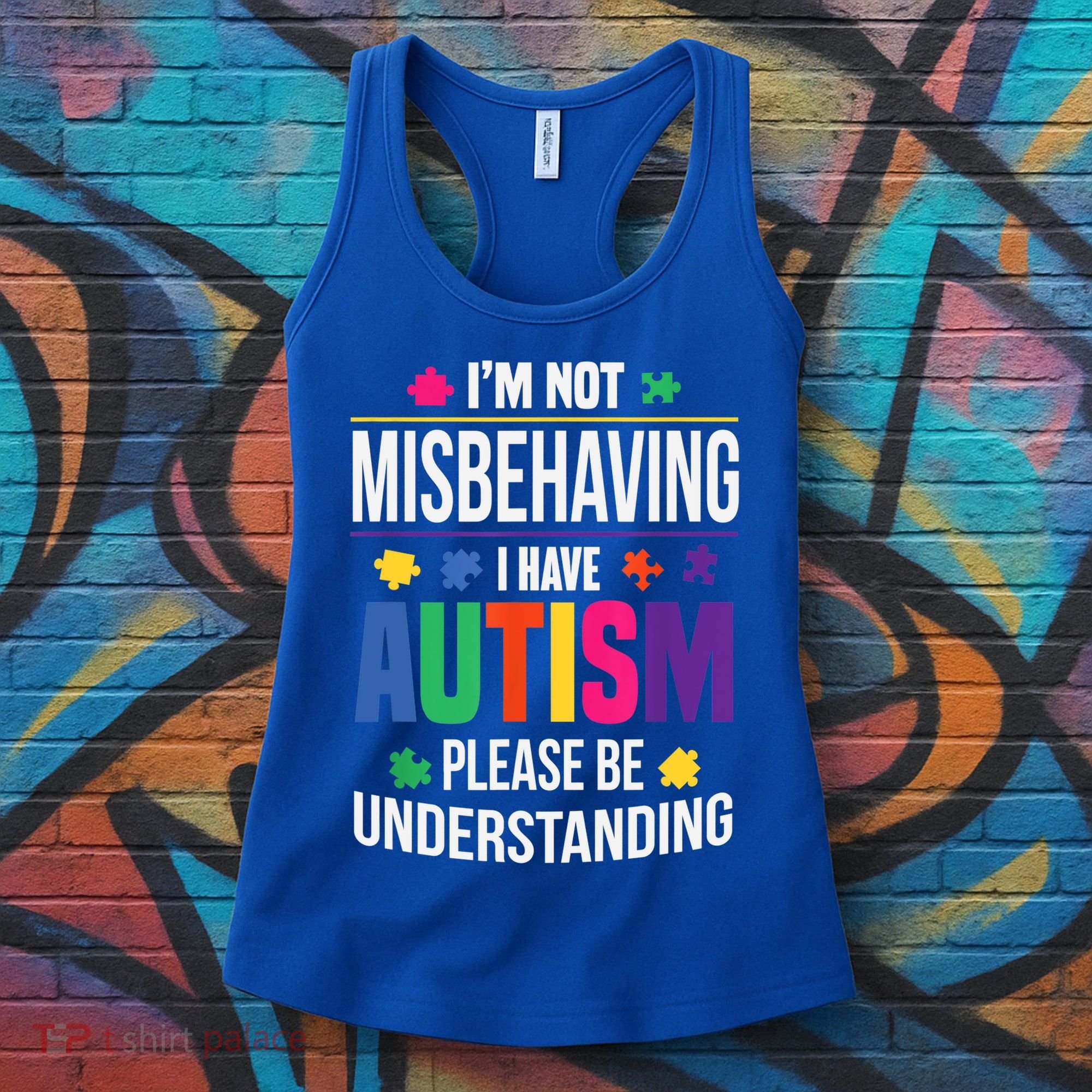 I'm Not Misbehaving Gift I Have Autism Please Understand Gift Women's Tank Top