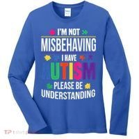 I'm Not Misbehaving Gift I Have Autism Please Understand Gift Women's Long Sleeve Shirt thumb 0