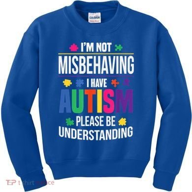 I'm Not Misbehaving Gift I Have Autism Please Understand Gift Kids Sweatshirt