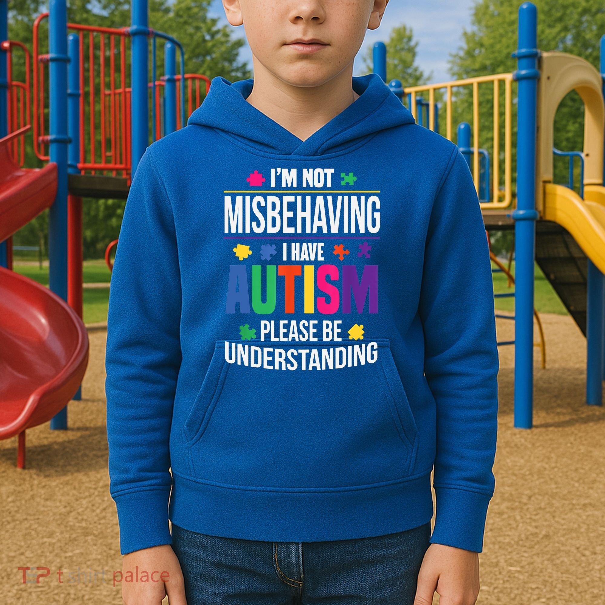 I'm Not Misbehaving Gift I Have Autism Please Understand Gift Kids Hoodie