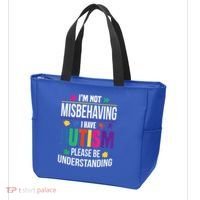 I'm Not Misbehaving Gift I Have Autism Please Understand Gift Tote Bag thumb 3