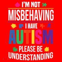 I'm Not Misbehaving Gift I Have Autism Please Understand Gift Santa Hat thumb 1