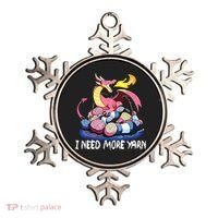 I Need More Yarn Funny Dragon Knitting Quilting Ornament thumb 0