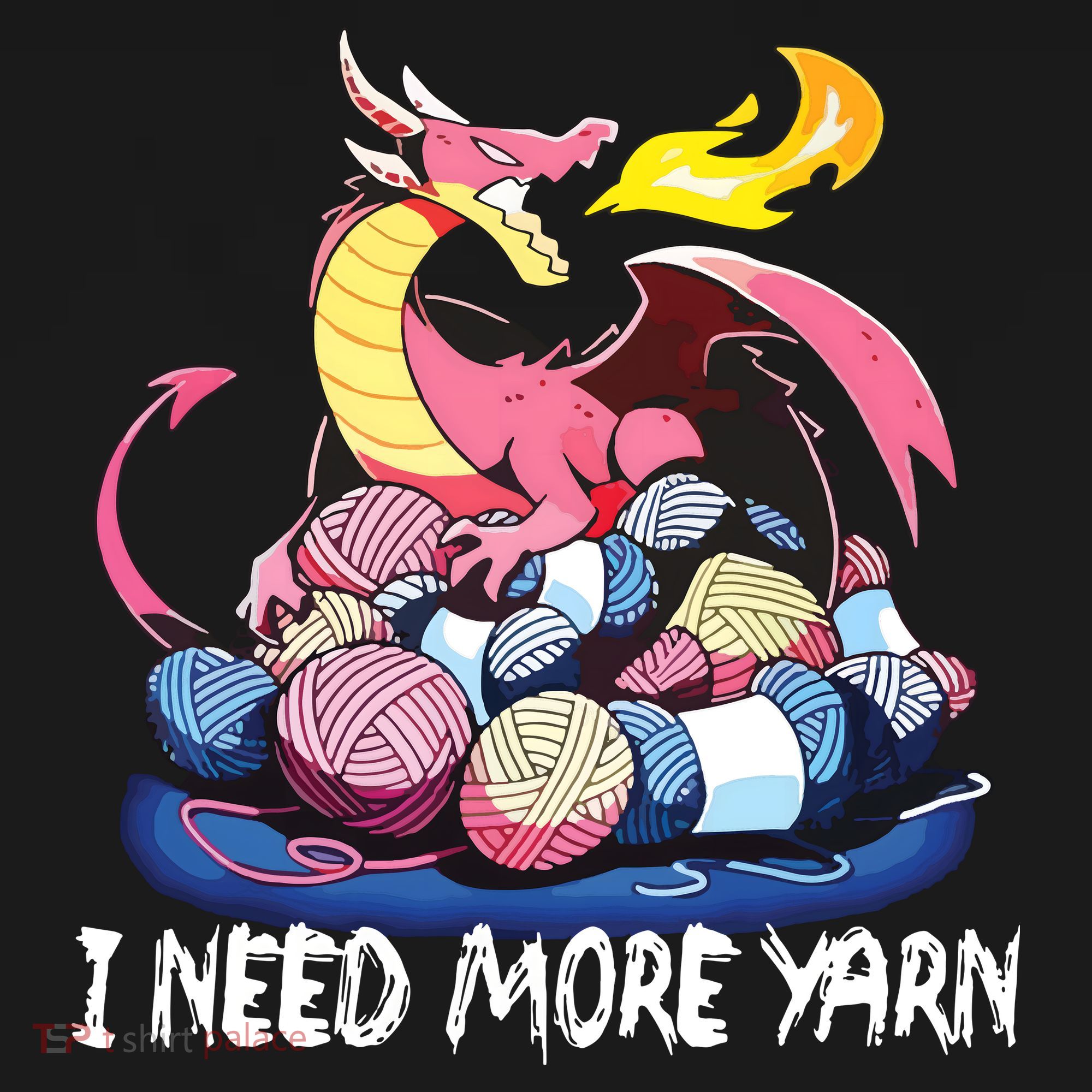 I Need More Yarn Funny Dragon Knitting Quilting Ornament