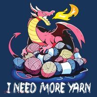 I Need More Yarn Funny Dragon Knitting Quilting Baby Bodysuit thumb 2