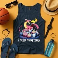 I Need More Yarn Funny Dragon Knitting Quilting Tank Top thumb 4