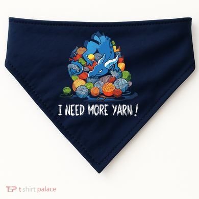 I Need More Yarn Dragon USA-Made Doggie Bandana