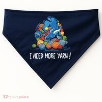 I Need More Yarn Dragon USA-Made Doggie Bandana thumb 0