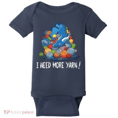 I Need More Yarn Dragon Baby Bodysuit