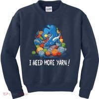 I Need More Yarn Dragon Kids Sweatshirt thumb 0