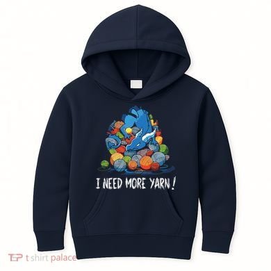 I Need More Yarn Dragon Kids Hoodie