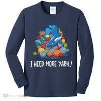 I Need More Yarn Dragon Kids Long Sleeve Shirt thumb 0