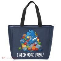 I Need More Yarn Dragon Tote Bag thumb 0