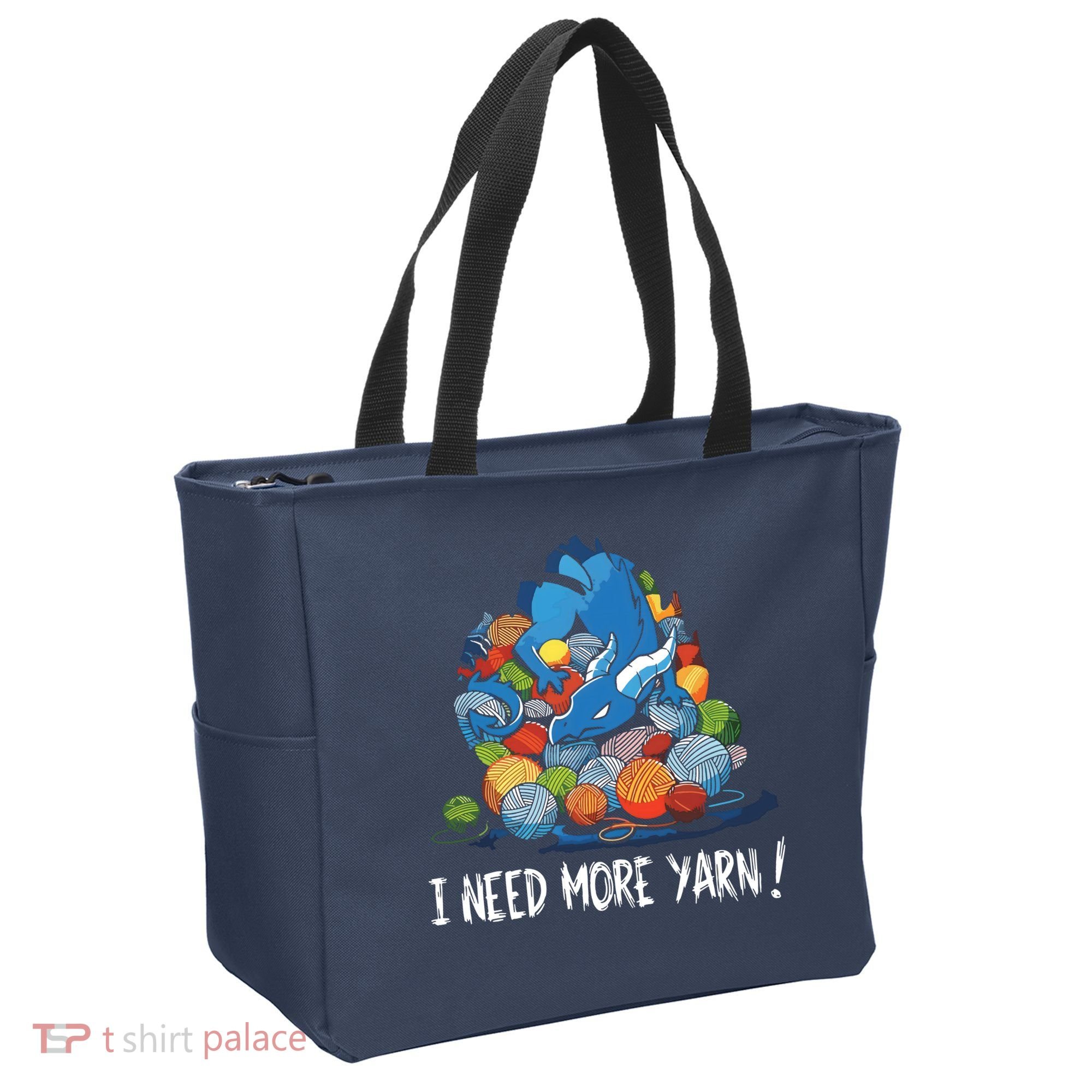 I Need More Yarn Dragon Tote Bag