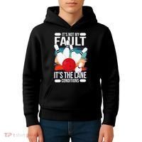 It's not my Fault it's the lane conditions Kids Hoodie thumb 4